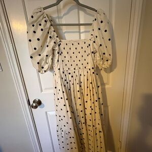 Abercrombie & Fitch Polka Dot Maxi Dress